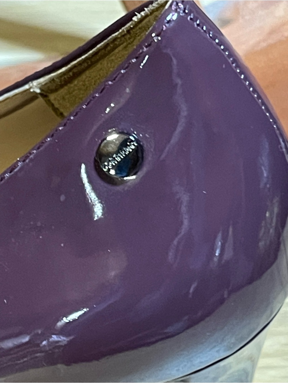 Clavin Klein “Nilly” Sharp Pointed Toe Pumps /Plum / Sz 10 / 3.5” Stiletto Heel - Picture 5 of 15